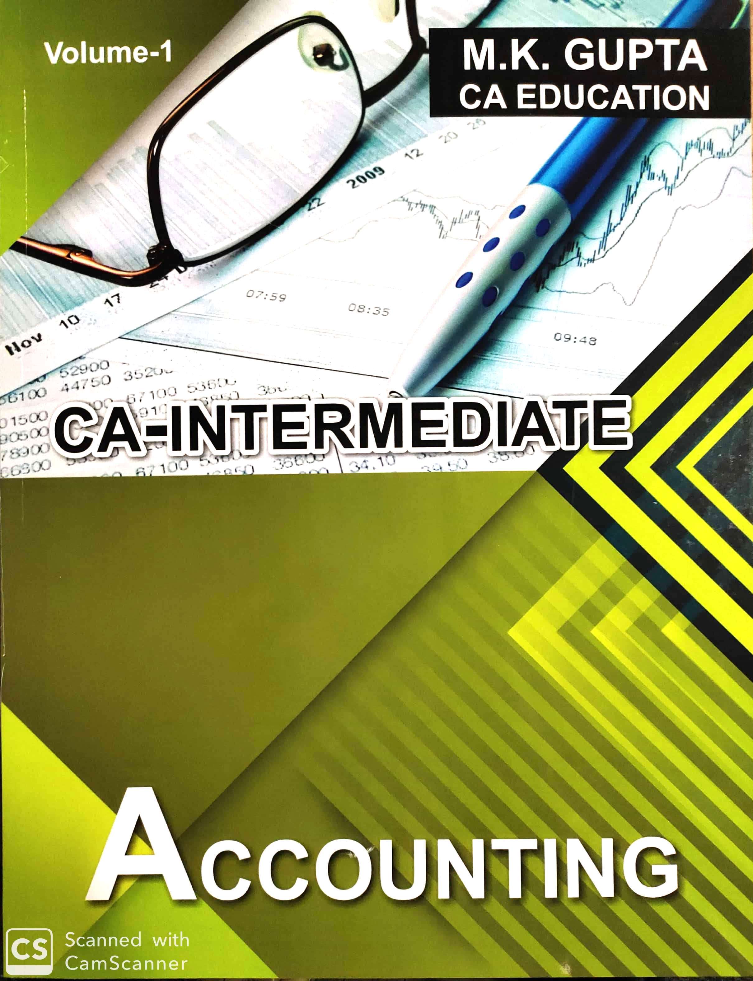 CA Intermediate Accounting (Group -1 Set of Volume 3) by M K Gupta