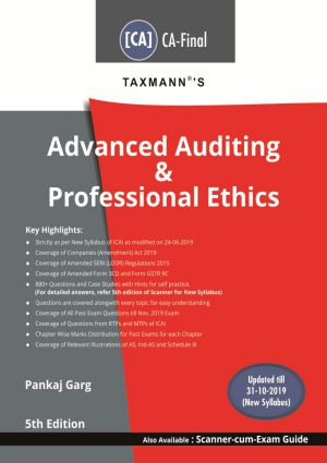 CA Final Pankaj Garg's Advanced Auditing & Professional Ethics Combo New Syllabus May 2020