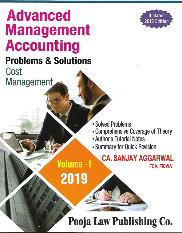 CA FINAL AMA ADVANCED MANAGEMENT ACCOUNTING COST ACCOUNTING AND OPERATING RESEARCH  SETS OF 2 VOLUME FOR NOV, 2019 EXAMS  BY SANJAY AGGARWAL
