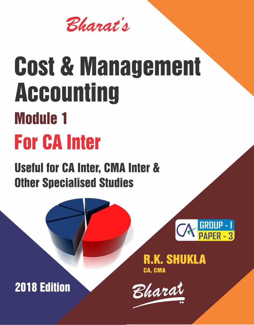 Bharat CA Inter New Syllabus Cost & Management Accounting  (Set of 2 Modules ) By R.K.Shukla