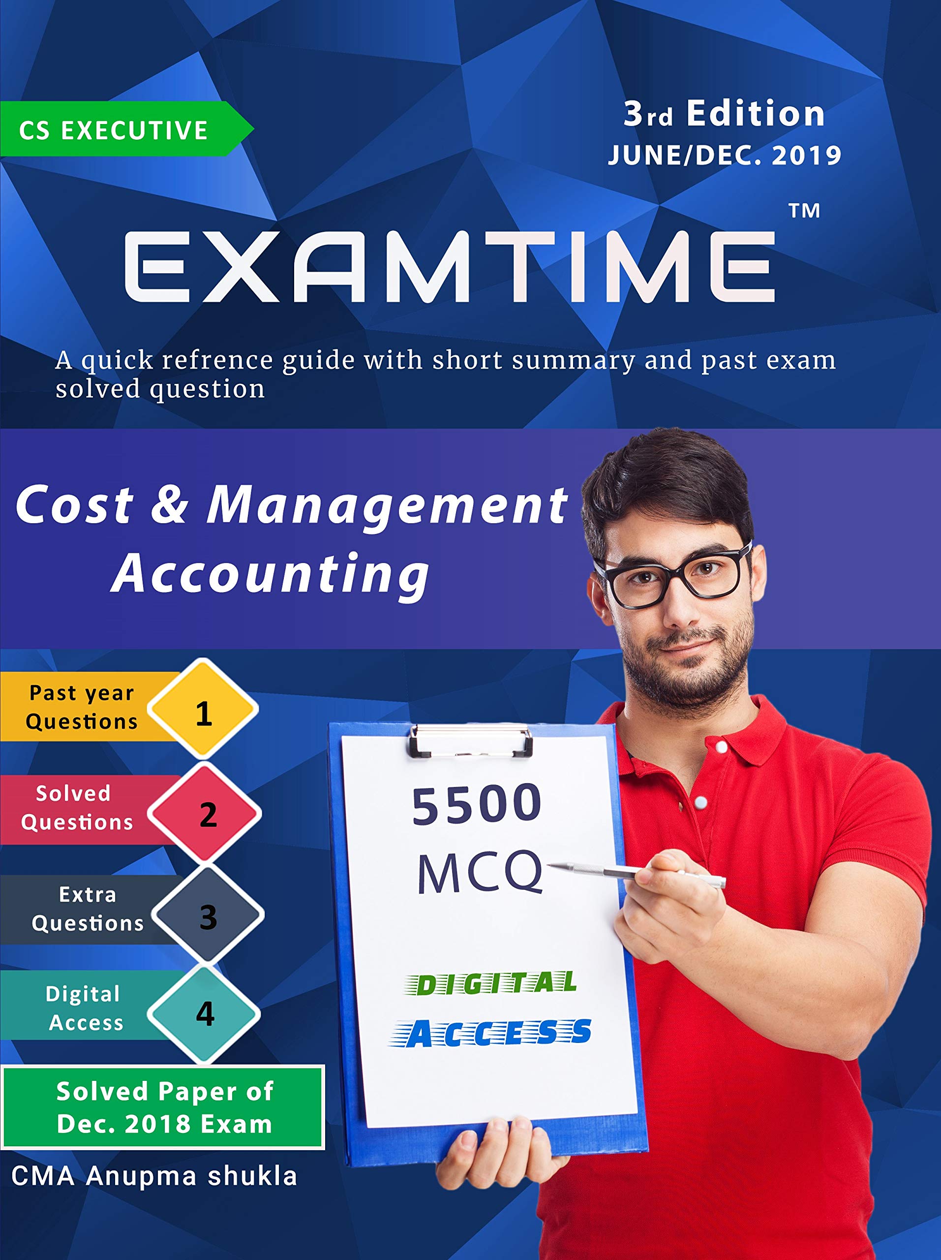 Combo Cs Executive Cost & Management Accounting Book by NS ZAD & Examtime Scanner  By Anupama shukla