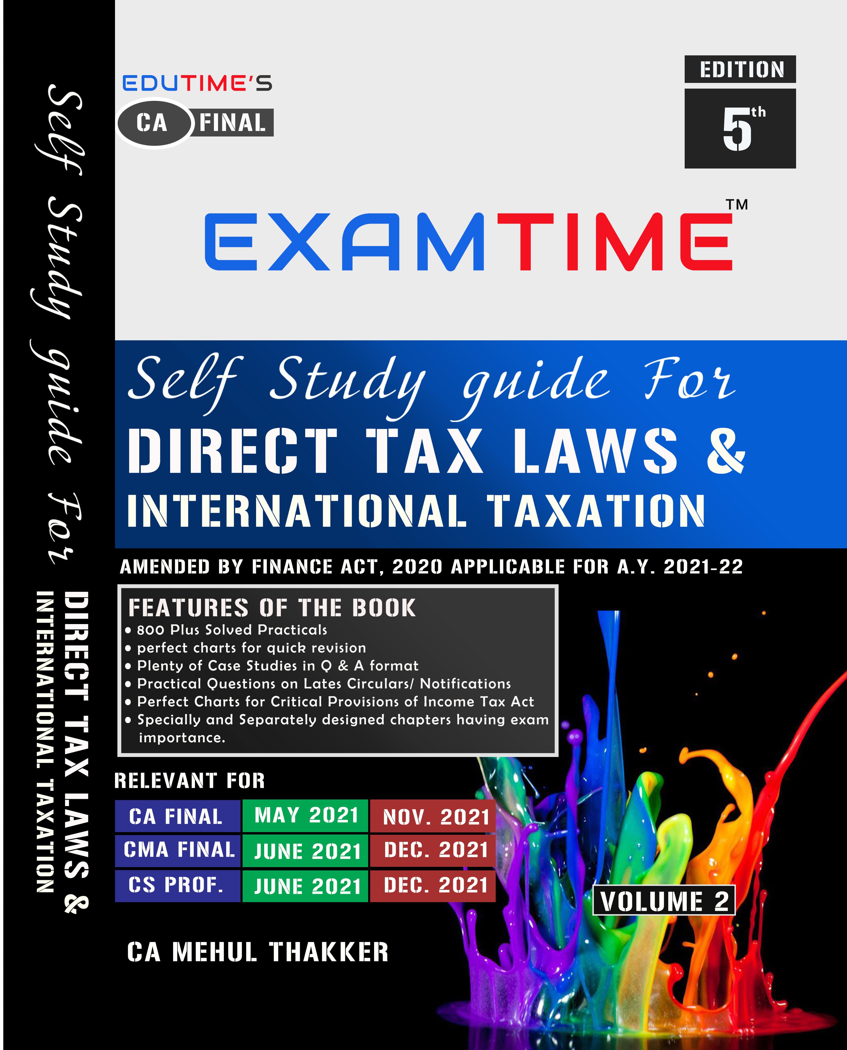 EXAMTIME Self Study Guide For Direct Tax By CA Mehuk Thakker For CA Final