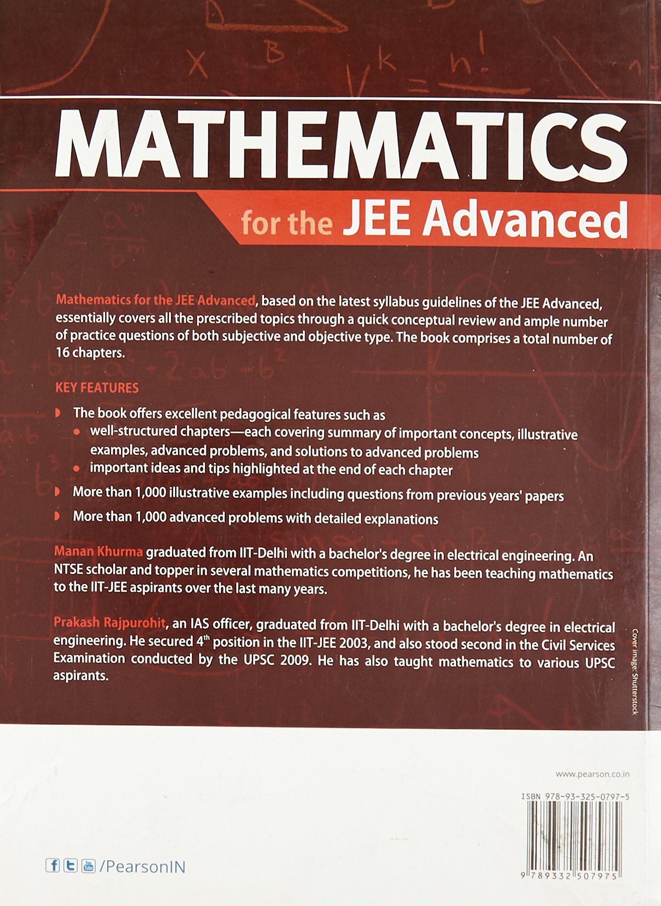 Mathematics for the JEE: Mains and Advanced   By   Manan Khurma