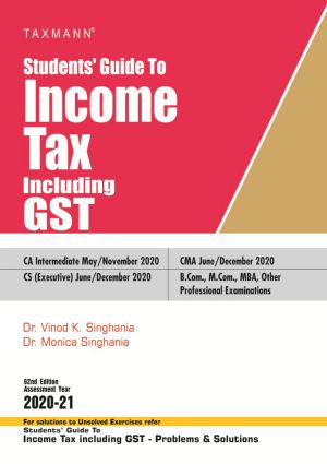 CA Inter VK Singhania Students Guide to Income Tax with Problems and Solutions Combo for May 2020 Exams