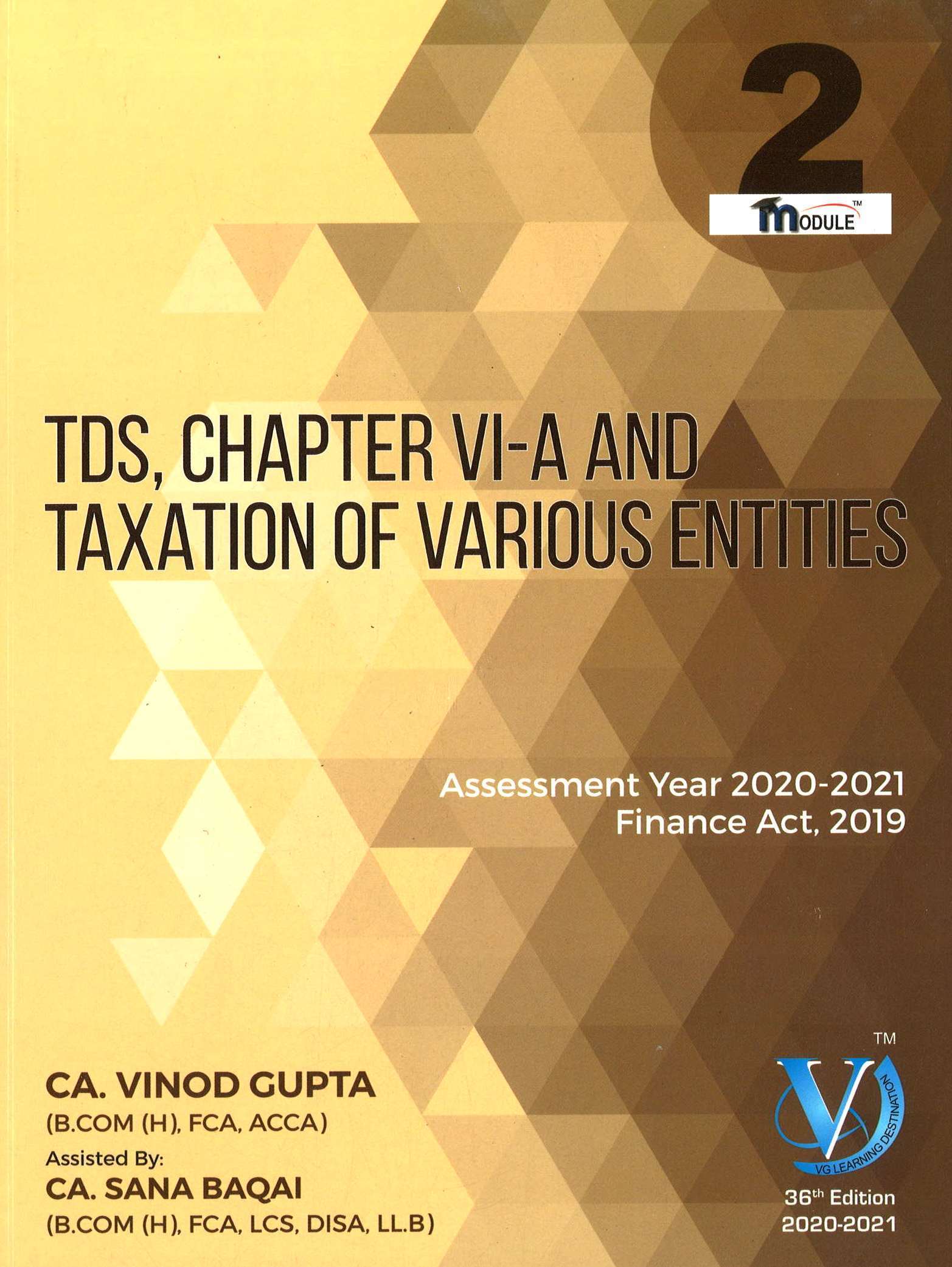 VG learning Direct Taxes for May 2020 CA Final 5 Modules